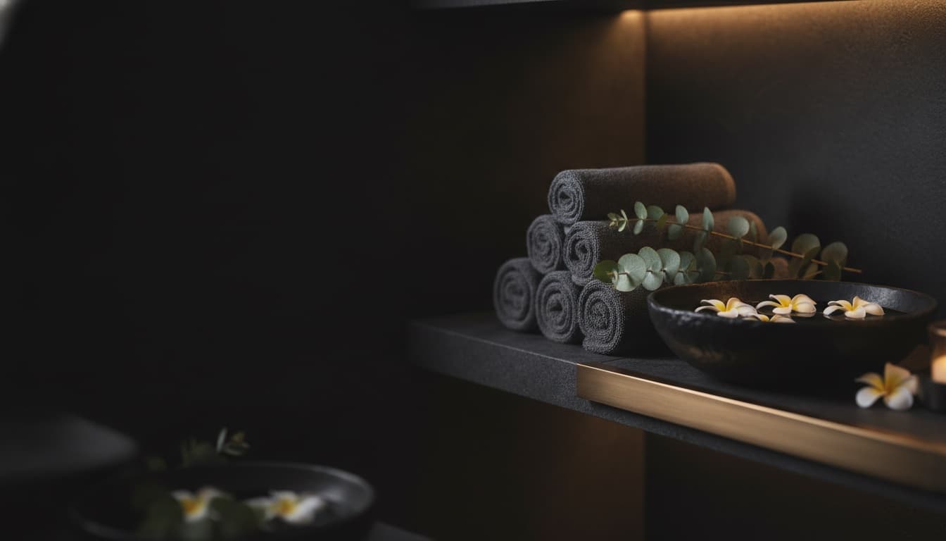 Massage business owner preparing a welcoming studio